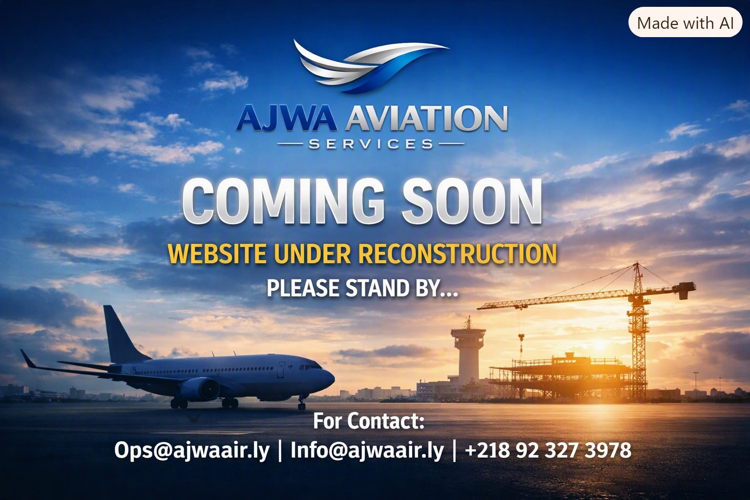 Ajwa Aviation Services Coming Soon